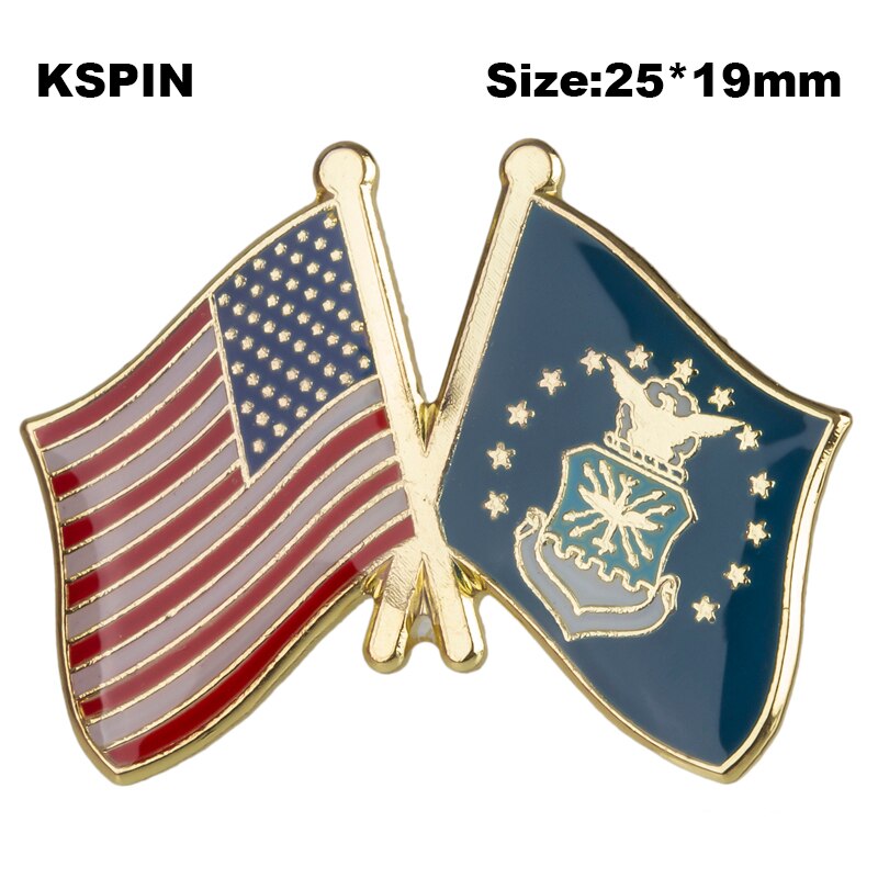 Usa Vlag Badge Vriendschap Land Vlag Badge Vlag Broche Nationale Vlag Revers Pin Internationale Reizen Pins Collecties: XY0662