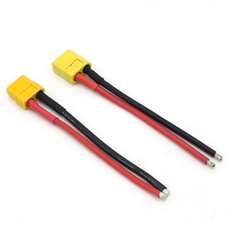 XT60 Connector Female / male 10CM XT60 Battery Male Female Connector Plug with Silicon 12 AWG Wire cable: male and female