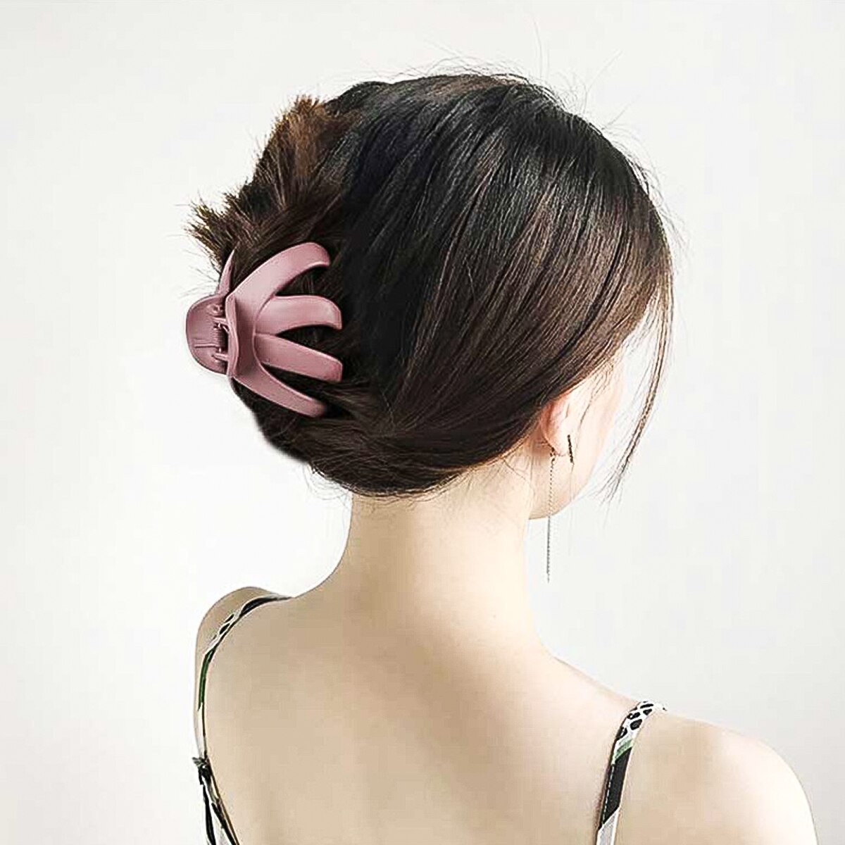 1pc koreanske solide butikk hårklør akryl hårnåler hårspenner hårspenner krabbe hårspenner hodeplagg til kvinner jenter hårtilbehør