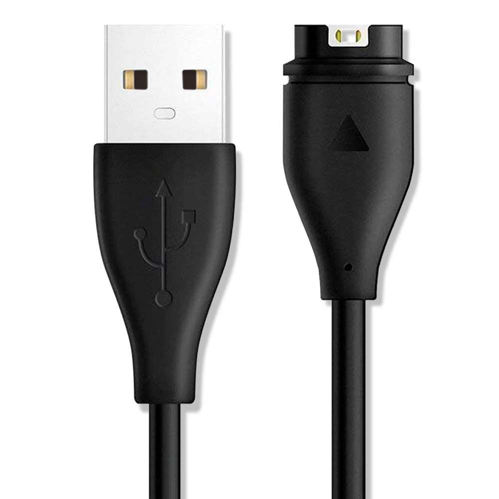 Cable Chargeur Données Data USB Noir pour Garmin Approach S10/S40/S60/X10 Fenix 5/5S Plus/5X Forerunner 45/245/935/945