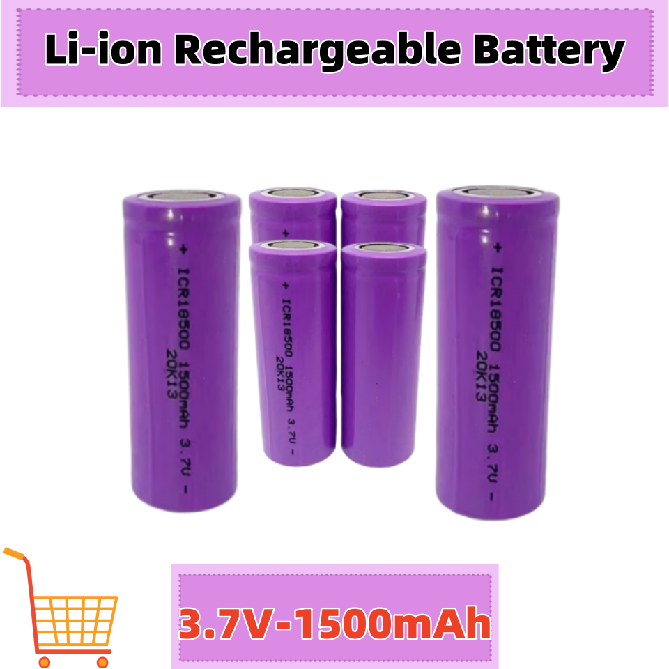 18500 3.7V 1500mAh batería recargable 18500 batería de iones de litio