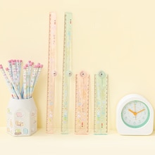 1PC 30CM Cartoon Folding Scale Ruler Bookmarks Book Page Marker Students School Stationary Measuring