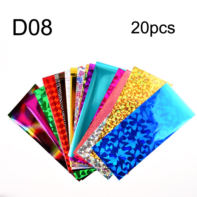 1 set rol bloemen nagelstickers retro kerst nagelfolie nageltransfer sticker zoete parijs script nageldesigns manicure: D08