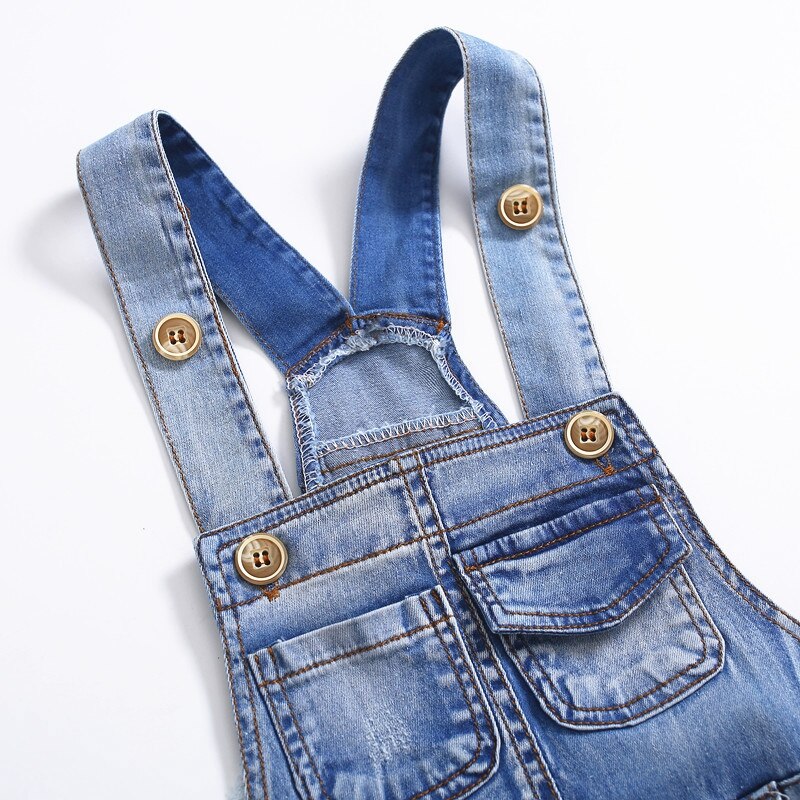 Chumhey 0-4T Toddler Short Overalls Summer Boys Girls Thin Denim Jeans Kids Jumpsuit Infant Clothing Bebe Clothes Kids Shorts