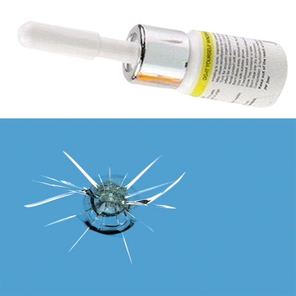 Glass Scratch Glue Windshield Repair Kit Easy Apply Maintenance Blade Curing Strip Resin DIY Restore Tool Practical: White Single Bottle