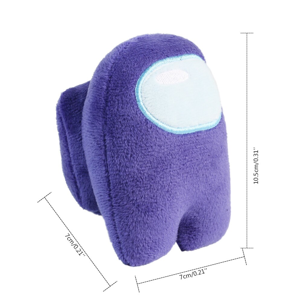 10CM Lovely Among Us Plush Toys Soft Solid Color Reliver Stress Toys Funny Cute Plushie Game Doll Kids