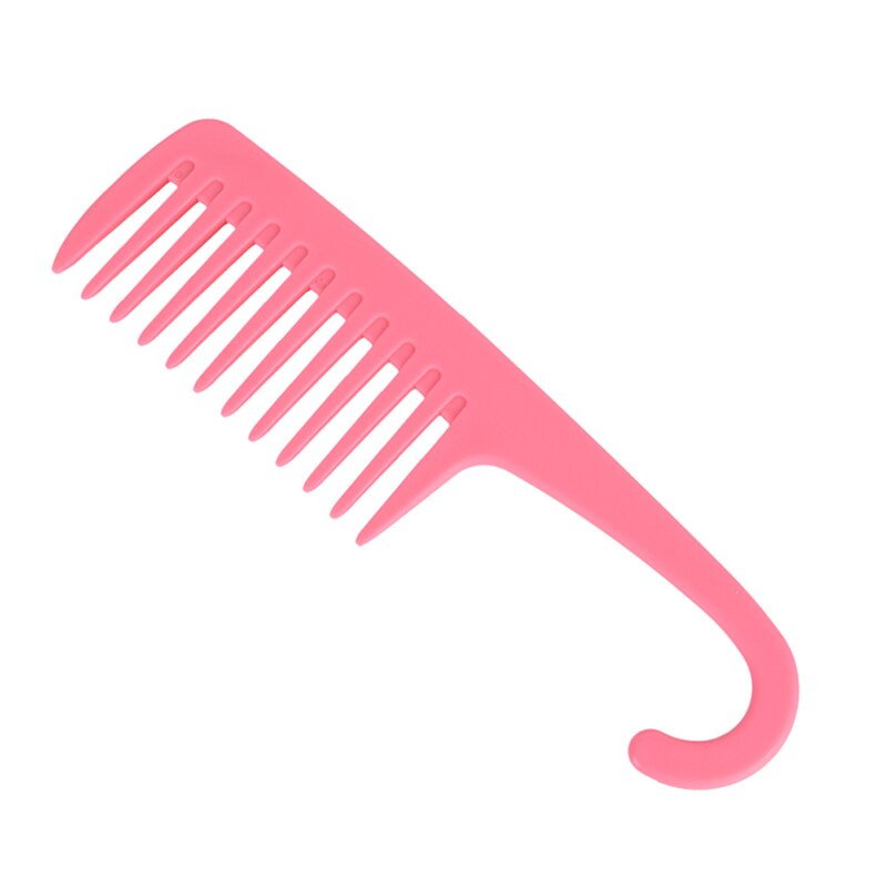 Wide Large Tooth Combs Reduce Hair Loss Comb Pro Hairdress Salon Dyeing Styling Brush Tools 2 Colors: pink
