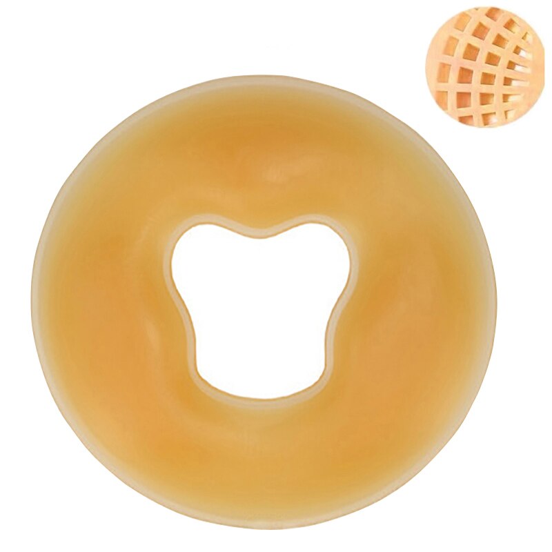 Almohada de silicona suave para masaje facial, cojín redondo antiarrugas, antideslizante, para el cuidado de la belleza: A-Non-Slip Yellow