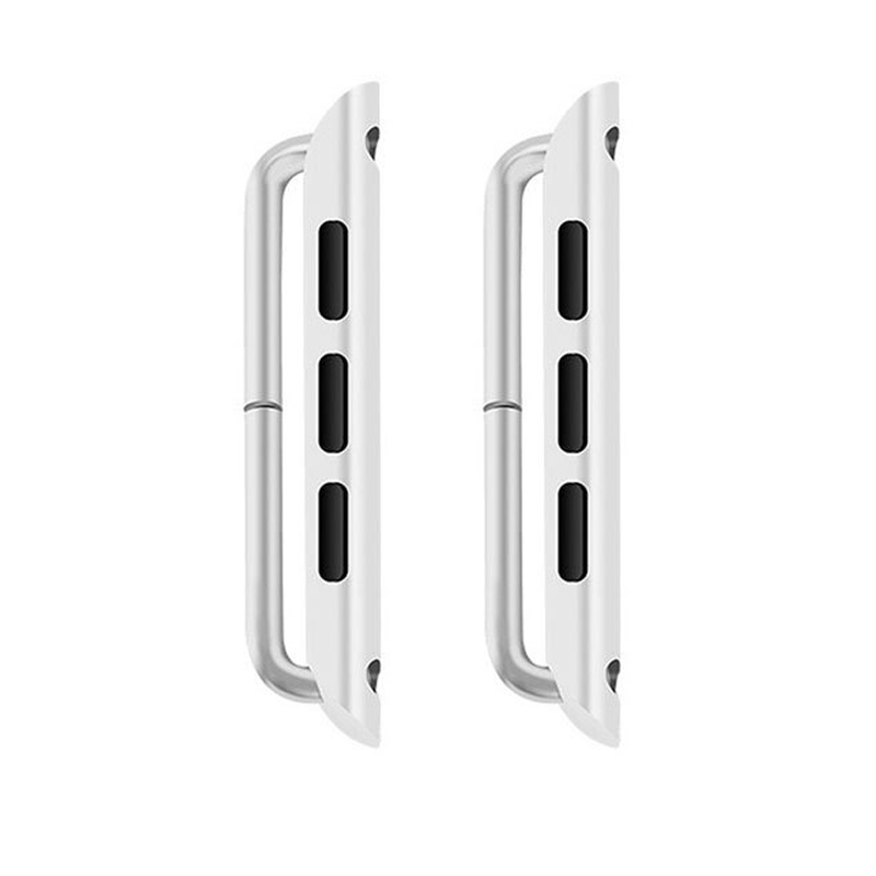 Adapter Stecker Für Apple Uhr Adapter 44mm 40mm 42mm 38mm 41mm 45mm Edelstahl verschluss iWatch Serie 8 7 6 5 4 3 SE: BLACK WHITE / 12mm