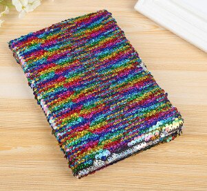 Reversible Sequin Journal Diary Magic A6 Note book Writing Book for Kids US: F