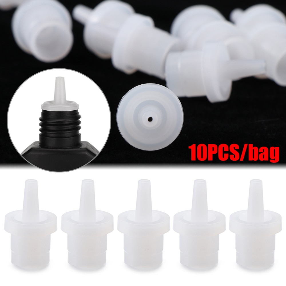 10Pcs Wimper Lijm Fles Plug Cup Lijm Nozzle Adhesive Holder Voorkomen Dumping Individuele Wimpers Valse Wimper Extension Tool