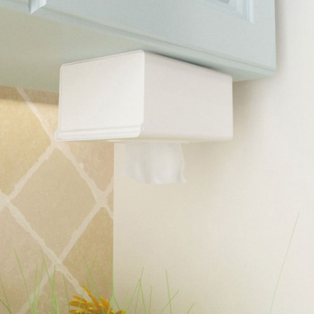 Kitchen Tissue Box Wall-mounted Paper Towel Holder Kitchen Paper Storage Box Plastic Napkin Dispenser Toilet Papers Holder