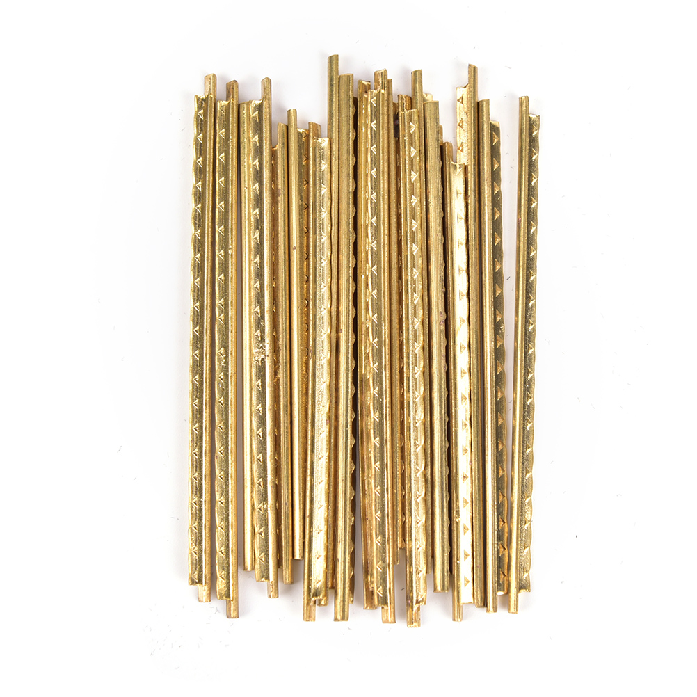 19 pezzi di tasti per chitarra classica in ottone Set di cavi per chitarra acustica larghezza 2.2mm 2.0mm
