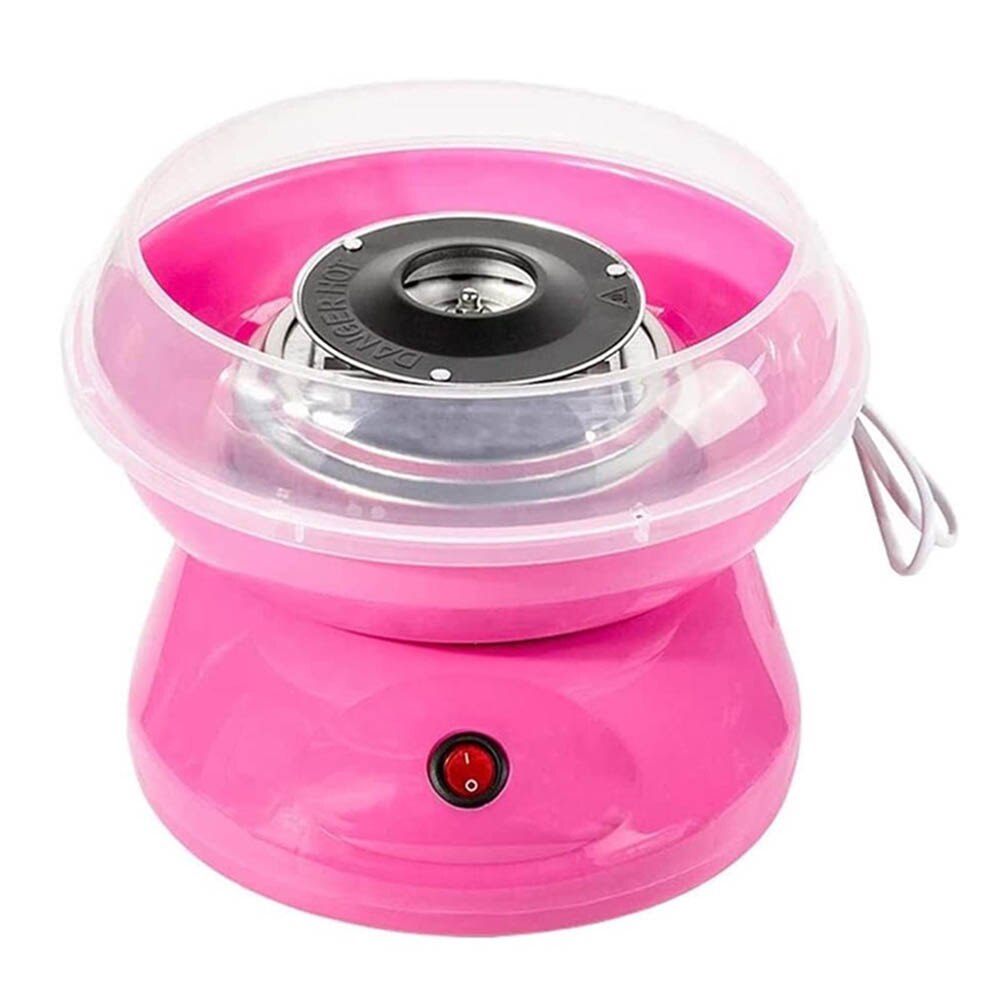 Machine à barbe à papa de comptoir sans sucre et sans nostalgie, machine à barbe à papa à guimauves pour enfants, lxy 9: Prise européenne rose