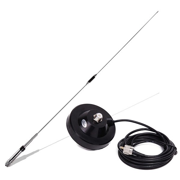 Mobile Antenna Kit Nagoya NL-770R UHF VHF dual band clip mount coxial cable for car radio QYT kt-980plus kt-8900 kt-8900d bj-218: as picture