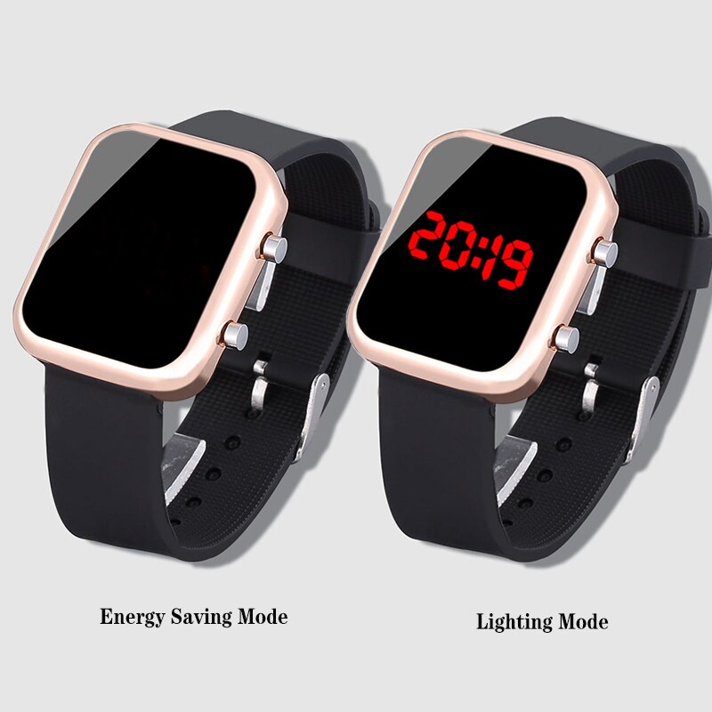 Brand Kids Watches Black Led Silicone Watch Boys Electronic Clock Children Watches Relogio Infantil Sports Wristwatch