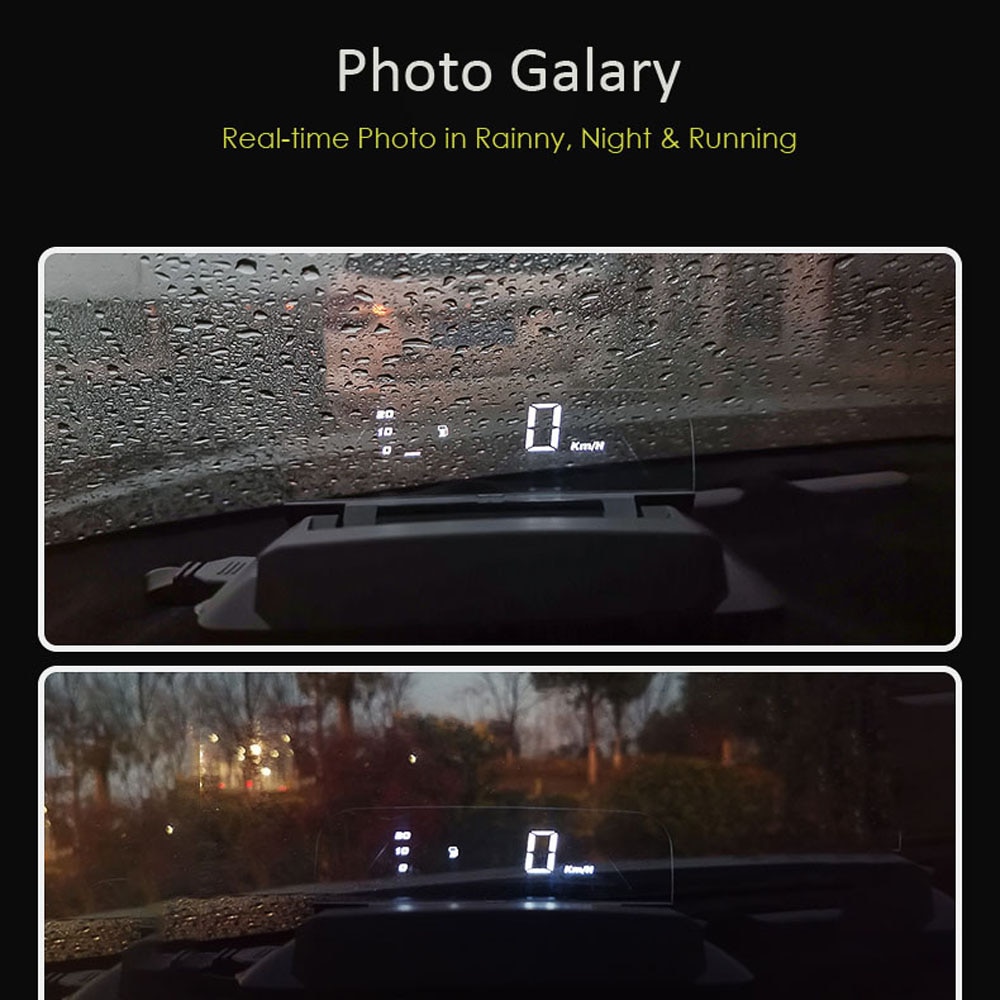 EANOP iSmart-C HUD Head-up display OBD2 Speedometer Projector Car Voltage Oil Consumption monitoring For Universal Cars