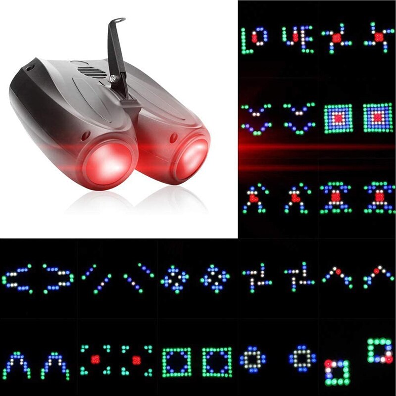 Lumières de scène DJ 128 LED, motif sonore, lumière de fête activée, effet stroboscopique, pour Club de danse, événement Disco de mariage