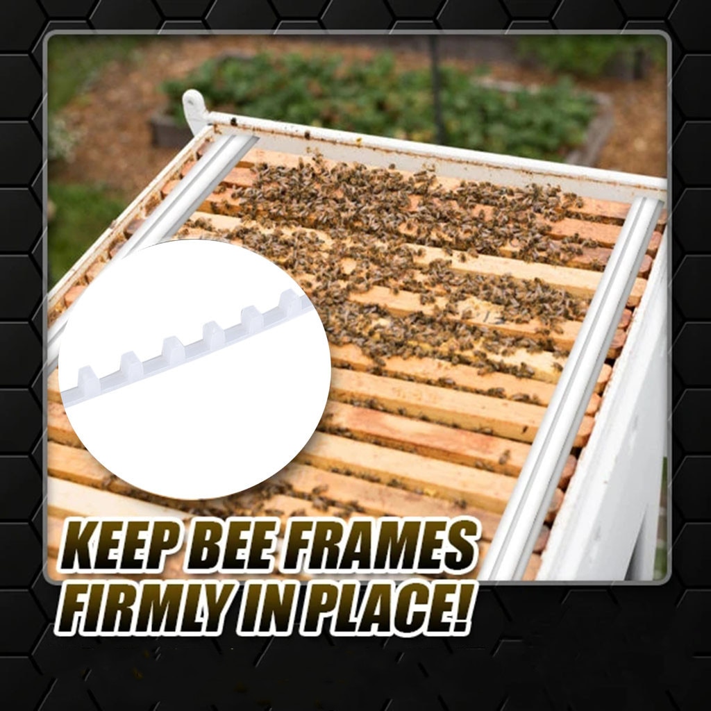 5/10/20PCS Beehive Frame Holder Beekeeping Ends Plastic Durable Bee Divider Plastic White Interval 41cm Anti Shaking for Beehive