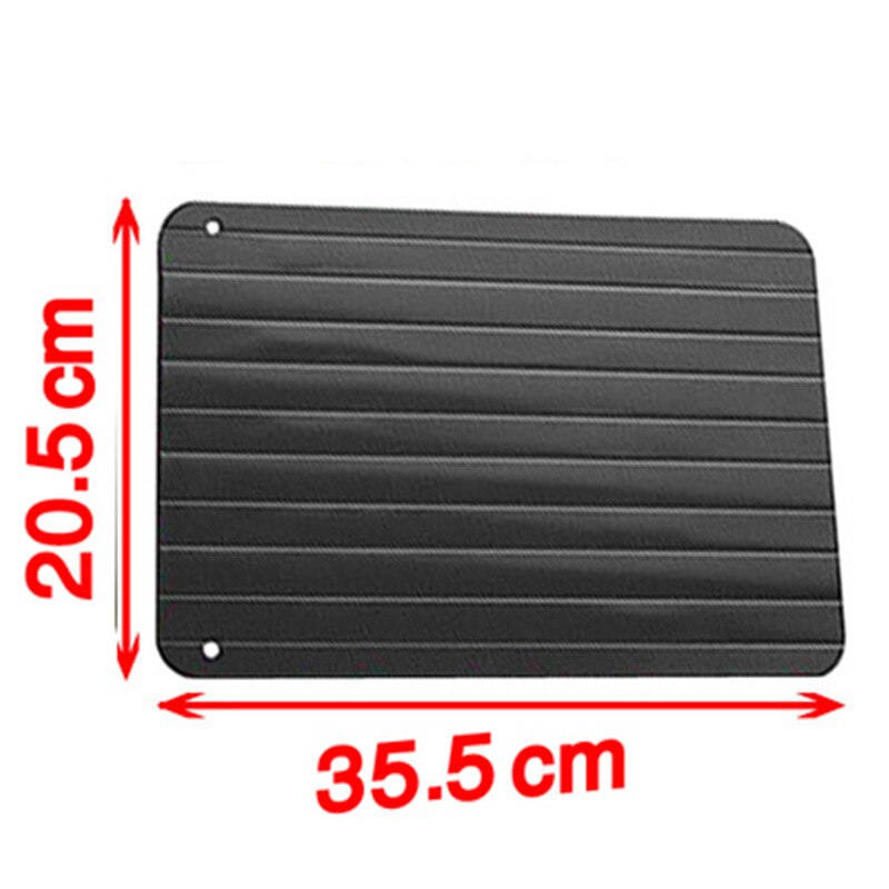 Snelle Ontdooien Lade Snelle Dooi Plaat Magic Board Voor Diepvriesproducten Voedsel-Veilige Aluminium Quick Dooi Ontdooien Lade Voor keuken: 0.3 Thick / 20.5x35.5cm