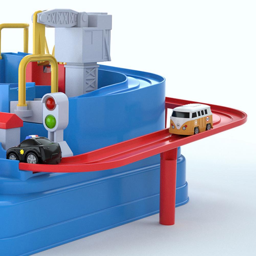 Adventure Rail Car Toy Simulation Educational Car Model Inertial Mini Vehicle for Children