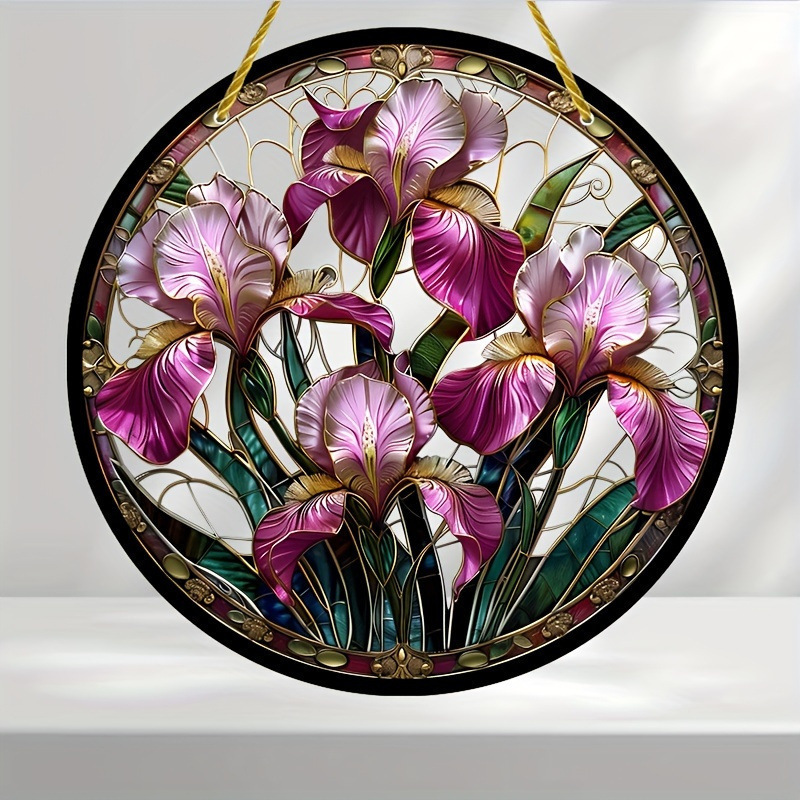 & Diverse Acrylic Sun Catcher Ornaments - For Garden, Courtyard & Unique Home Decor: light yellow