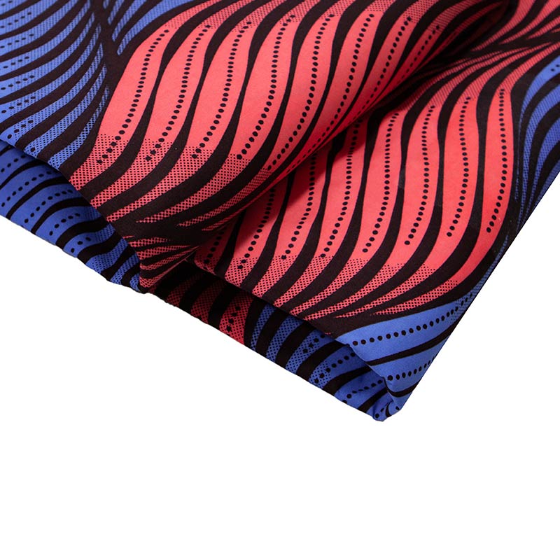 Neue Afrikanische Stoff ankara Echt Wachs Drucken Bunte Streifen Druck Wahre Für Kleid Afrika Neue