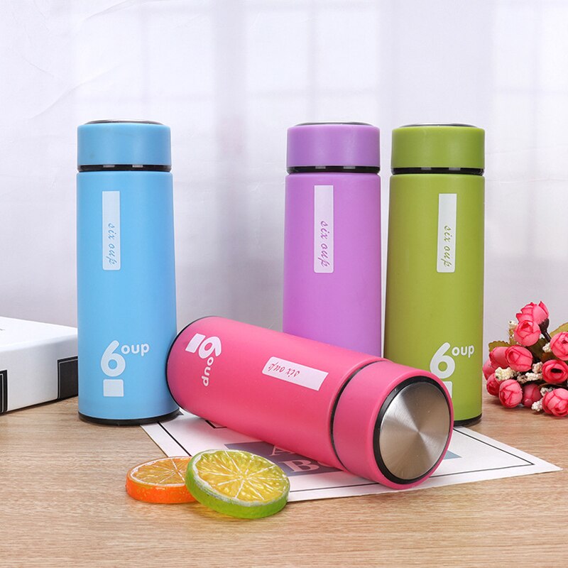 Oape 350ml 12oz isolasjon dobbeltlags reise lekkasjesikker virksomhet glass vann kopp farge plast skall vannflaske