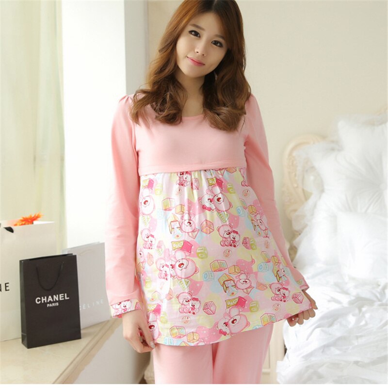 Zwangerschap Kleding Moederschap Dragen Winter Camisa De Dormir Moeder Herfst Breasfeeding Verpleging Pyjama Vrouwen Kleding