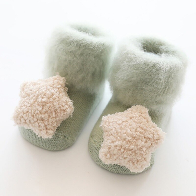 Newborn Floor Sock With Rubber Sole Baby Socks Baby Infant Anti Slip Girl Socks Wear Toddler Girl Shoes: MV0106G (1) / 18M