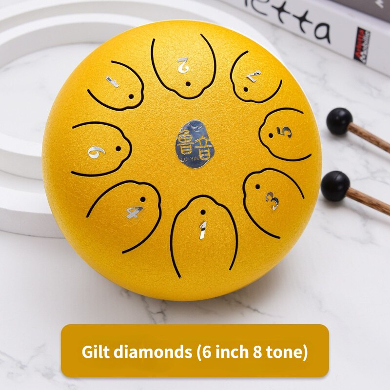 Ethereal Drum Ethereal Drum 6 "Staal Tong Drum Vergeet Zorgen Drum Percussie Instrument Hand Disc: 6 tone 8 inch G