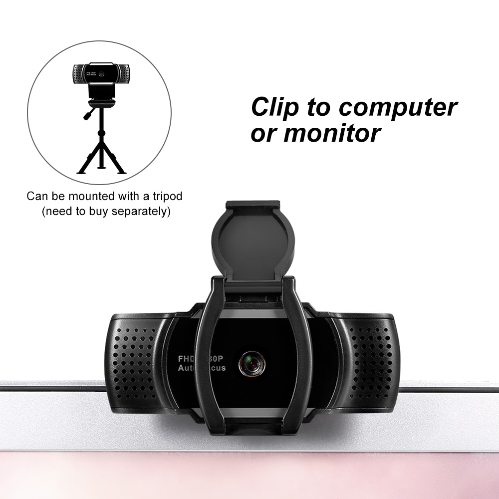 Webcam 1080P 4K USB Webcam 5MP Auto Focus Web Camera Sound-absorbing Microphone Drive-free Best Camera for PC Laptop computer