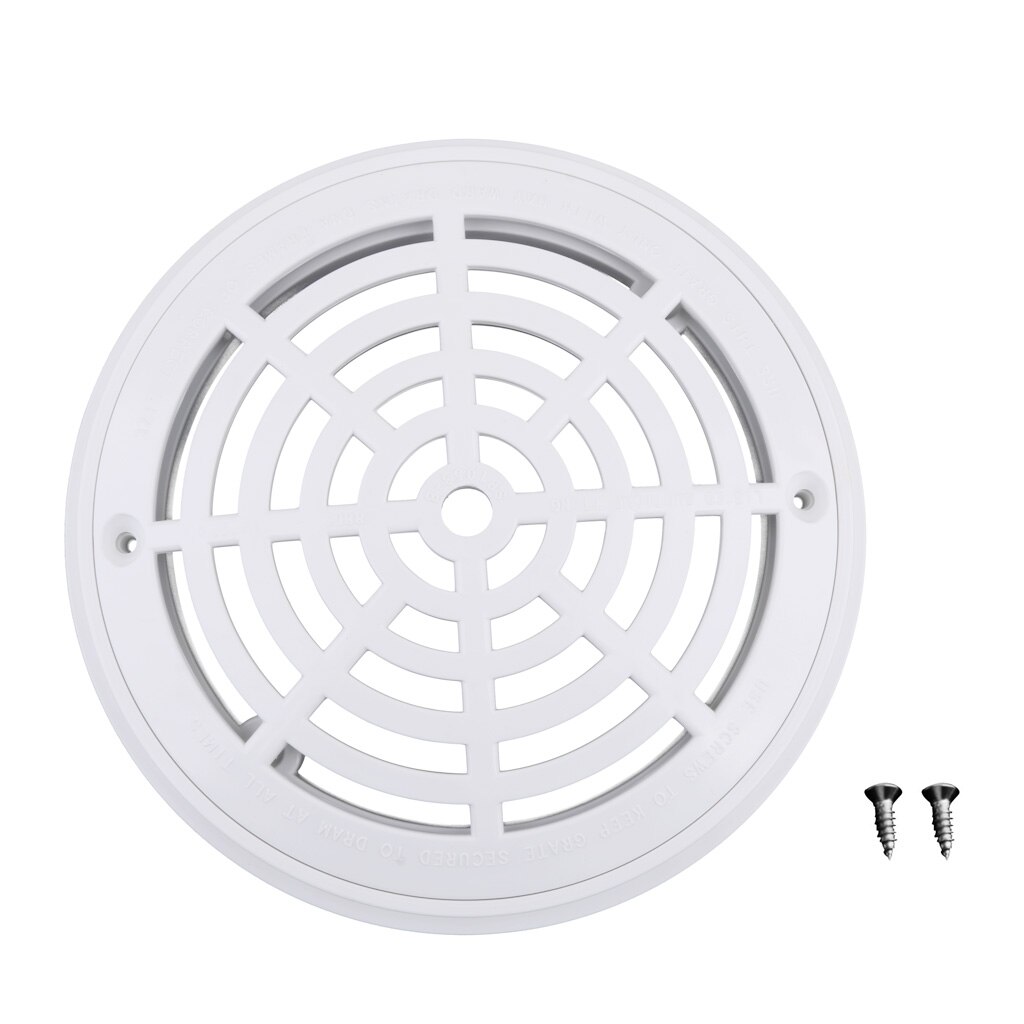 Plastic 8&#39;&#39; Main Drain Cover Anti- Suction Outlet Fittings Accessary