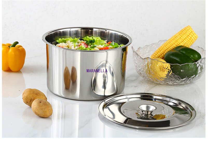 Keuken Accessoires Maaltijd Prep Serveerschaal Soeppan Met Deksel Ureens Noodle Blikjes Kruiden Olie Container 1Pc