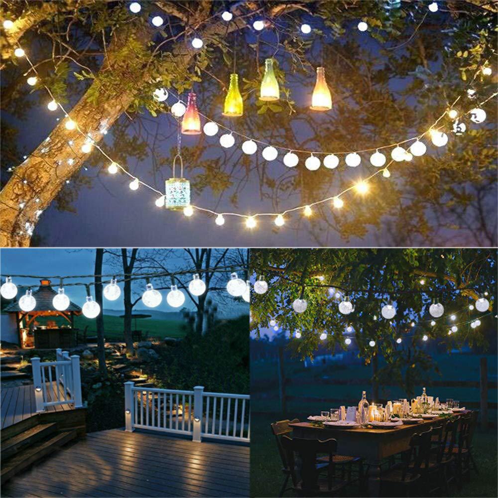 1.5M 3M 6M LED Crystal Ball Garland String Lights Flash Indoor Lamp 10/20/40 LED Fairy Lights Battery/USB Operated