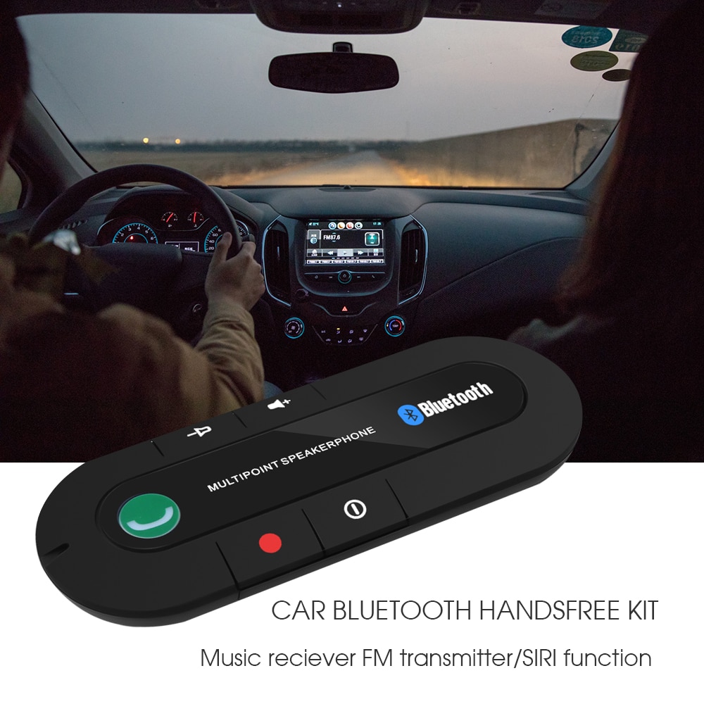 Kebidu, Bluetooth, Android 4,1, altavoz en el coche, visera solar, manos libres, Kit de coche, Bluetooth, receptor de música, altavoz para iPhone y Android