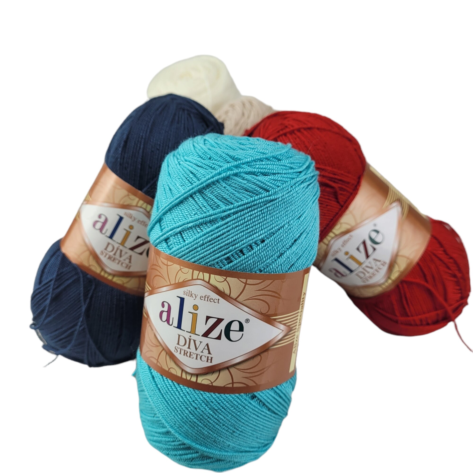 Alize Diva Stretch Garen 100gr-400mt % 92 Microfiber Acryl Hand Breien Haak Soft Zomer Kant Bikini Badpak Dunne Diy