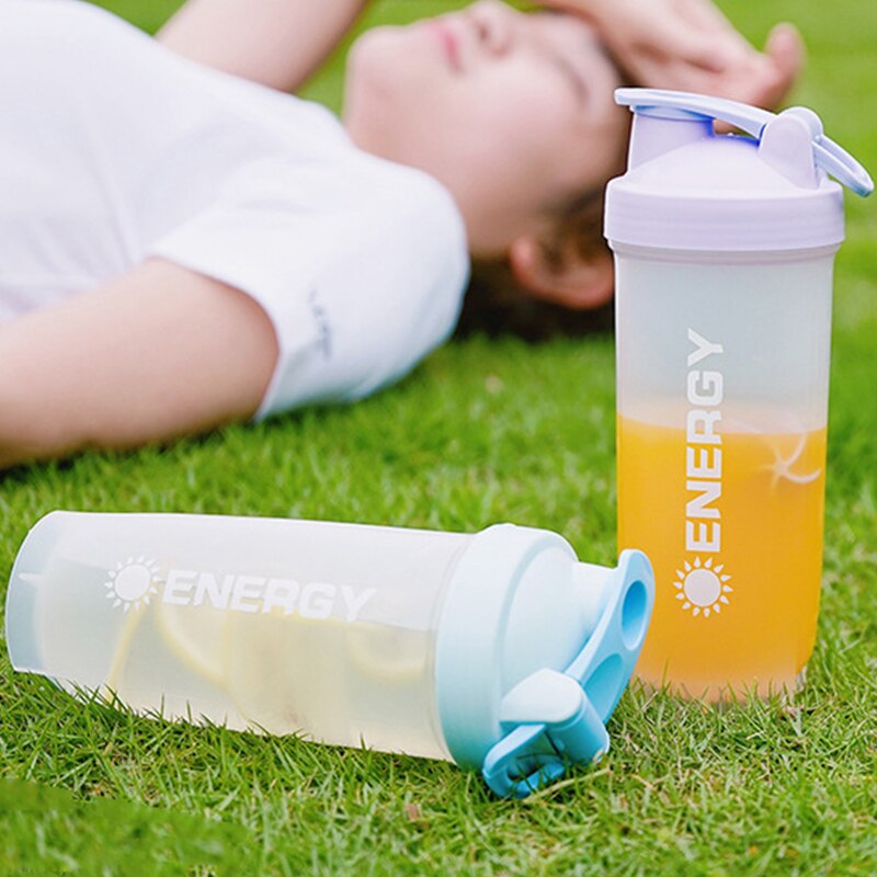 700/500Ml monocouche en plastique tasse Shaker bouteille Shaker protéine Sport Shaker boisson Protain Shaker Sport Shaker bouteille