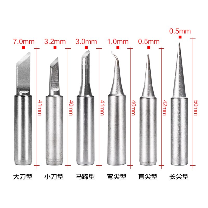 Original Quick soldering iron tip 900M-T Serise Welding tools for 936 936A Soldering Station for mobile repair