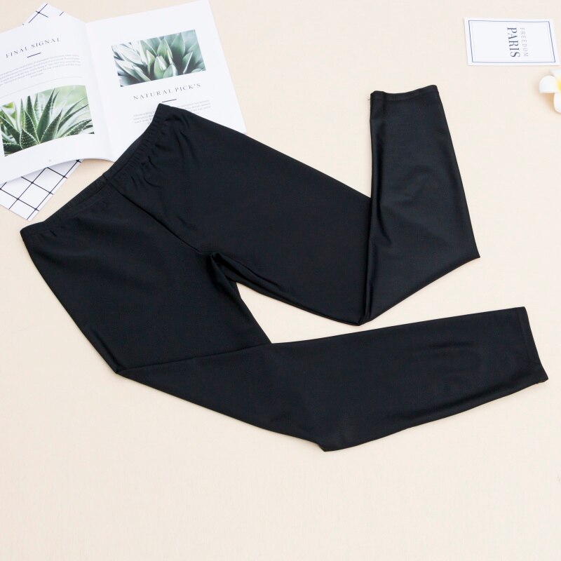 Zwembroek dames hoge taille mesh broek buikcorrectie badpak slips broek knielengte gestreept patchwork surfbroek