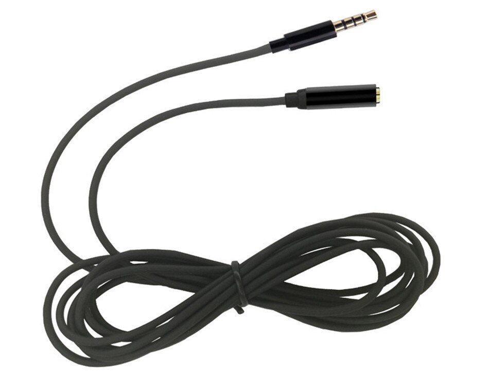 Jack to Jack Male To Female 3.5mm Audio mic Cable Extension Cord AUX Audio Cable For Headphones Headset Microphone 2m
