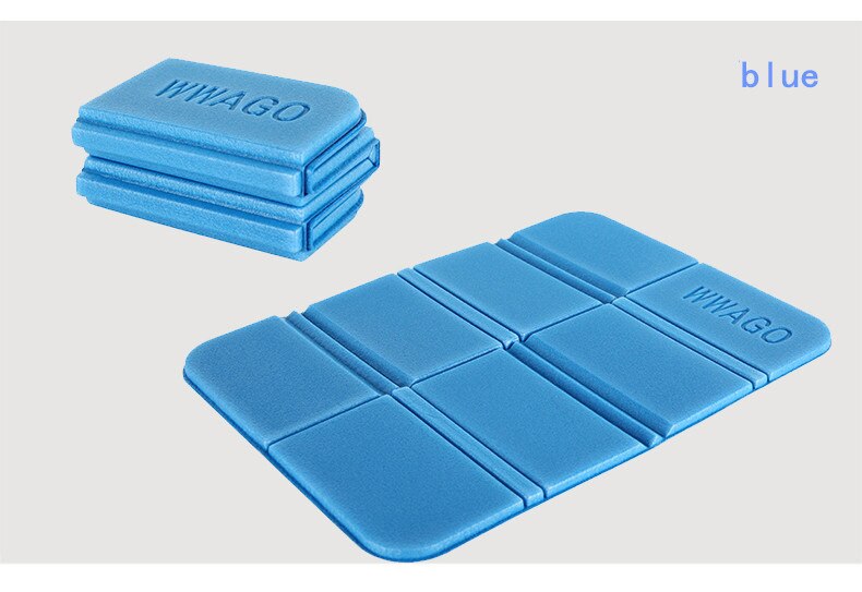 Draagbare Camping Wandelen Picknick Kussen Seat Pad Outdoor Opvouwbare Camping Vochtwerende Kussen Matras Waterdicht Seat Pad: Blauw