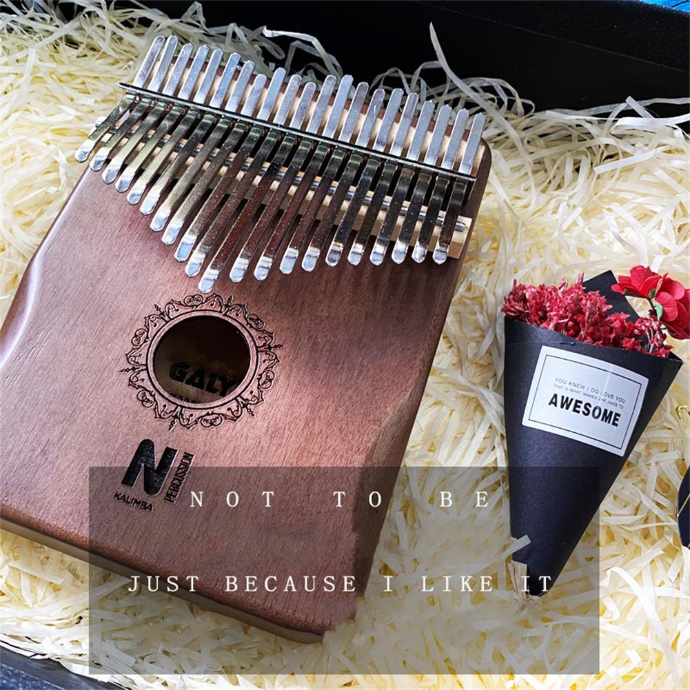 1 Set 21-Tone Duim Piano Kalimba Vinger Piano Muzikale Mahonie Instrument Accessoires Kit Drie Stijlen Zijn Beschikbaar