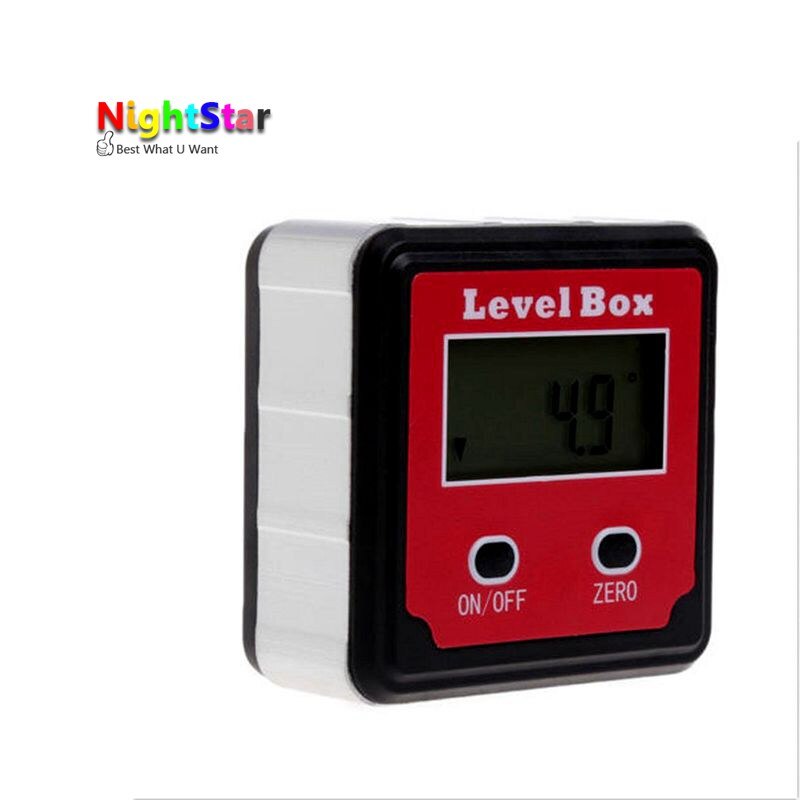 Digital Inclinometer Spirit Level Box Protractor Angle Finder Gauge Meter Bevel With Magnet Base