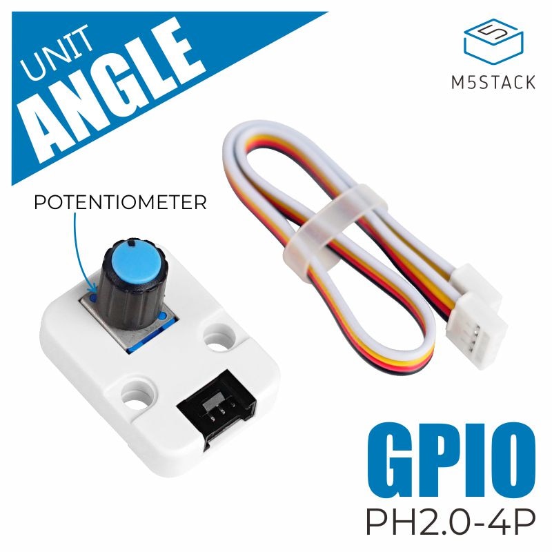 M5Stack Official Mini Angle Unit Potentiometer Inside Resistance Adjustable GPIO GROVE Co'n'nec'to'r