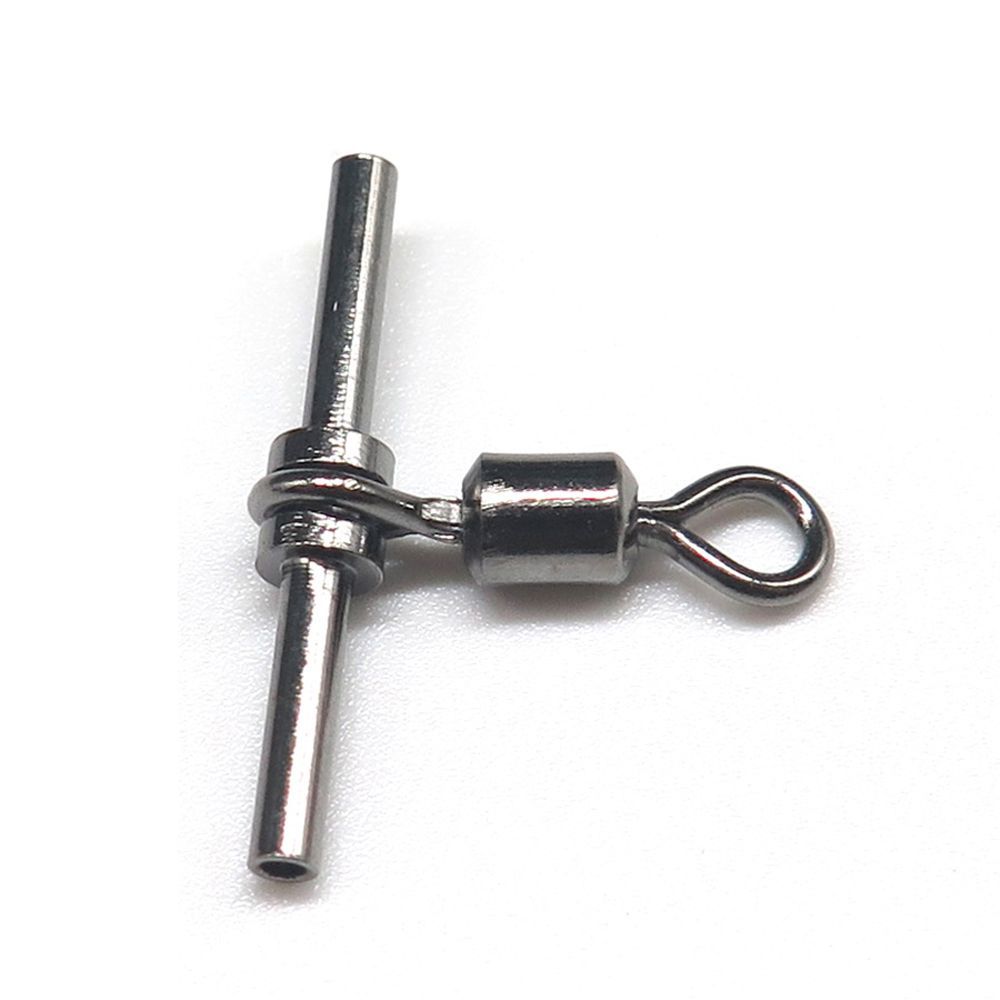 10Pcs Cross SwivelBall Bearing Fish Line Rolling Swivel Fishing Hook Connector Cross Line Crane Fishhook Connector