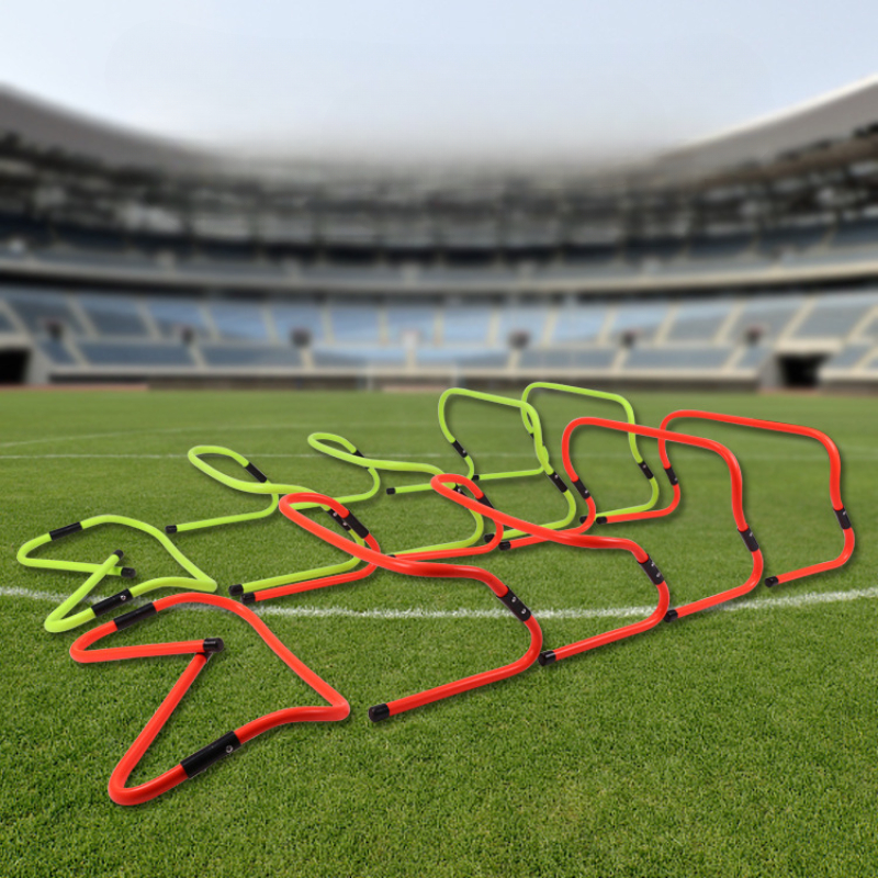 Hindertrening fotballhekk smidighet utendørs justerbar høyde utstyr fotballstall lagøvelse stigestativ