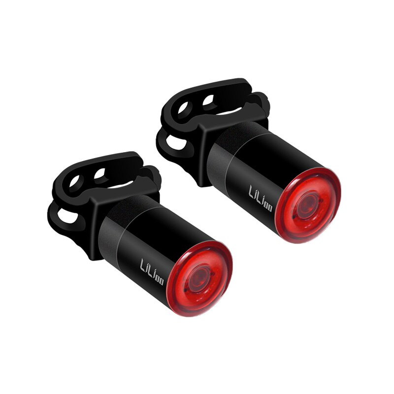 Bicycle Touch Smart Sensor Taillight Brake Vibration Induction Bike Rear Light USB Fast Charge MTB Road Bicycle Tail Light: Set D