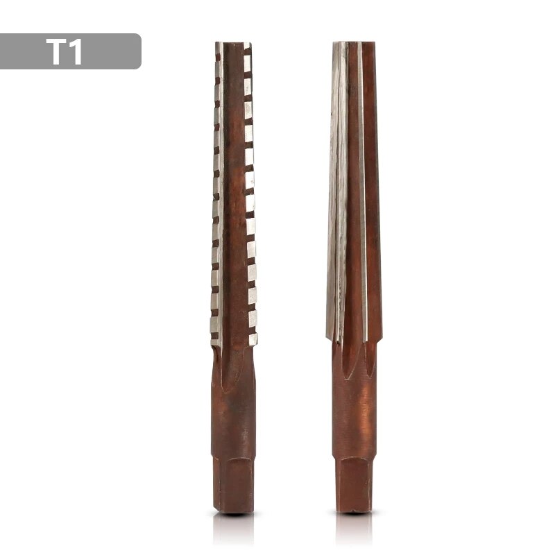 Bozzh Hand Ruimers 2Pcs MT0/MT1/MT2/MT3/MT4 Staal Fijne/Ruwe-Edge morse Conus Ruimer Voor Frezen Afwerking Cutter Tool