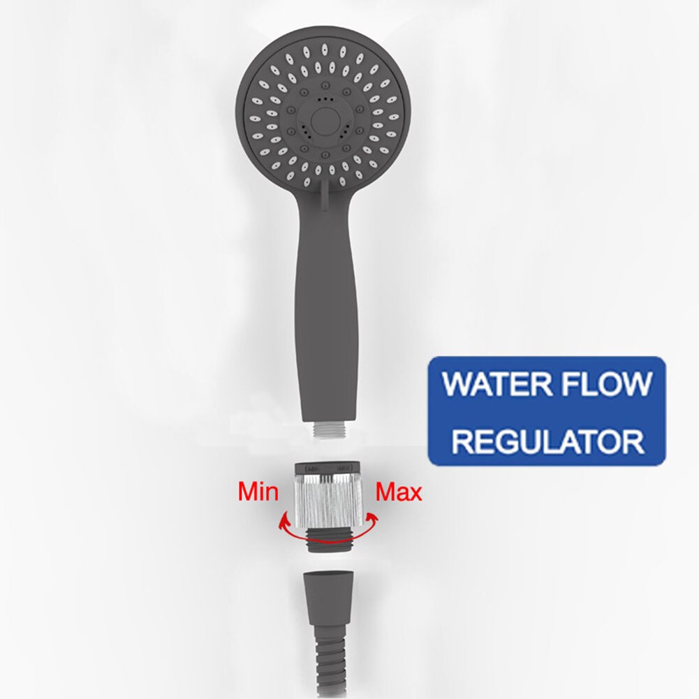 Household Water Flow Regulator Bathroom Supplies Adjustable Plumbing Reduce Pressure Hotel Leakproof Shower Head Easy Install